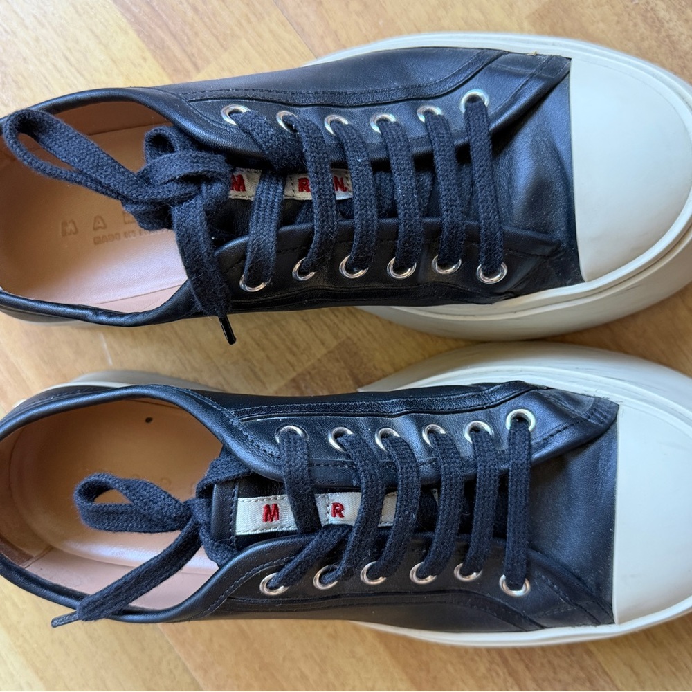 Marni Black and Cream Women's Sneakers